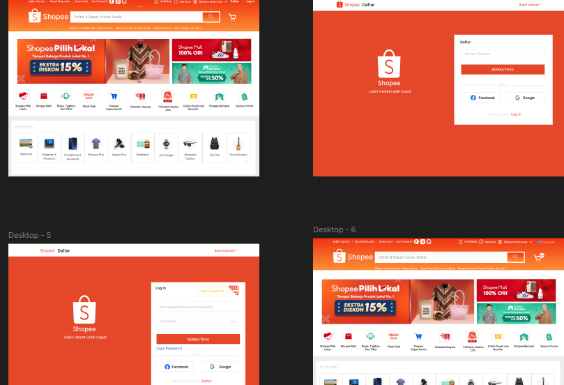 UI UX Aplikasi Shopee